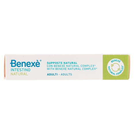 Benexè Intestino Supposte Natural con Glicerolo e Benexè Natural Complex Adulti 12 x 2500 mg
